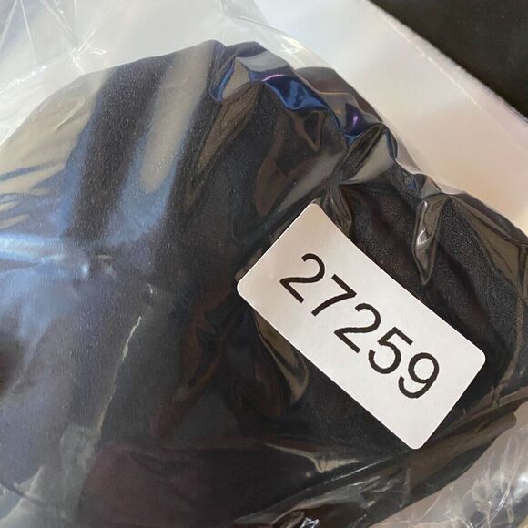 Mosaic & Co Dress Pants Women M Medium Black High Rise Flat Front Skinny Belted - Picture 10 of 10